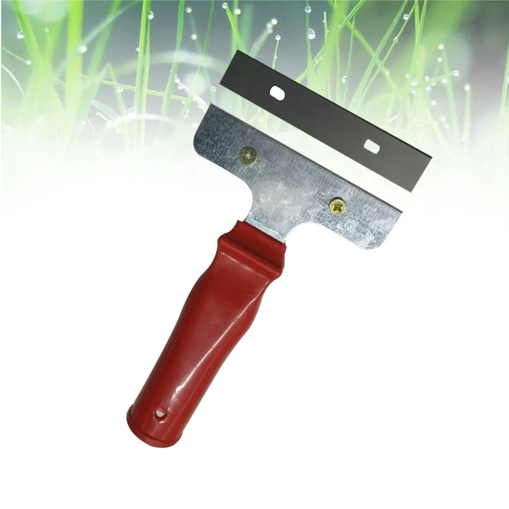 أداة إزالة السيليكون القوية المصنوعة من الفولاذ المقاوم للصدأ للاستحمام وأسطح العمل والتماس وتنظيف البناء وكشط سكينة المعجون باللون الأحمر