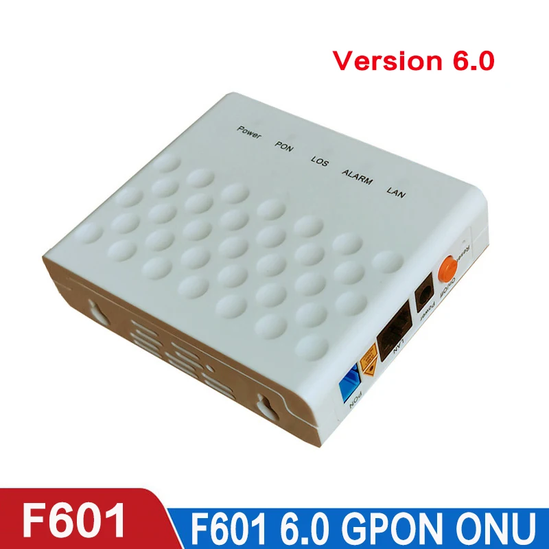 100% Original New  F601 1GE port Version 6.0 GPON Terminal ONT Optical Terminal 1GE Port Novo