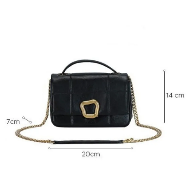 Jamhoo New Women Mini Square Bag Soft Chocolate Bags For Women New Personalized Chain Shoulder Bag Small Design Crossbody Bag