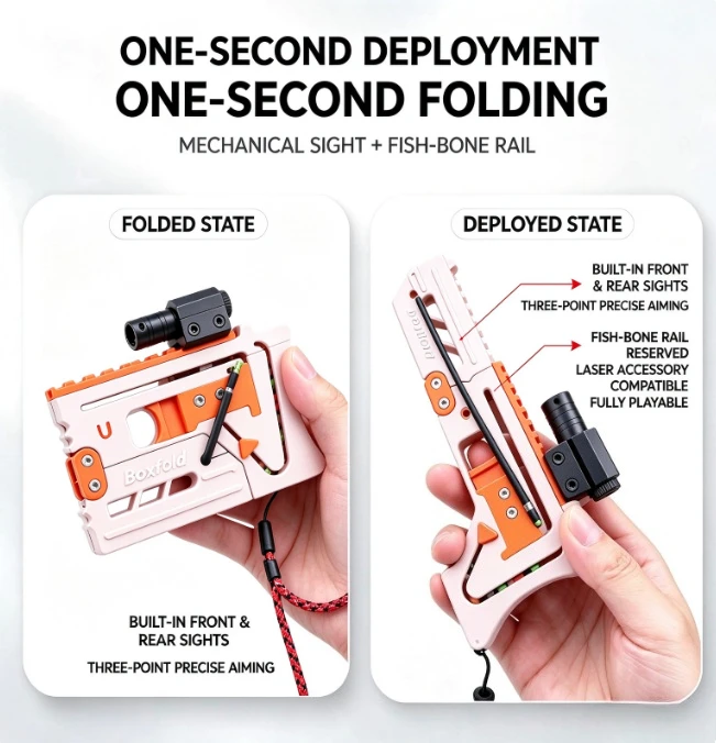 Ultra17 Continuous Self Feeding Folding Pocket Portable Reinforced Thick Rubber Band Outdoor Competitive Tool
