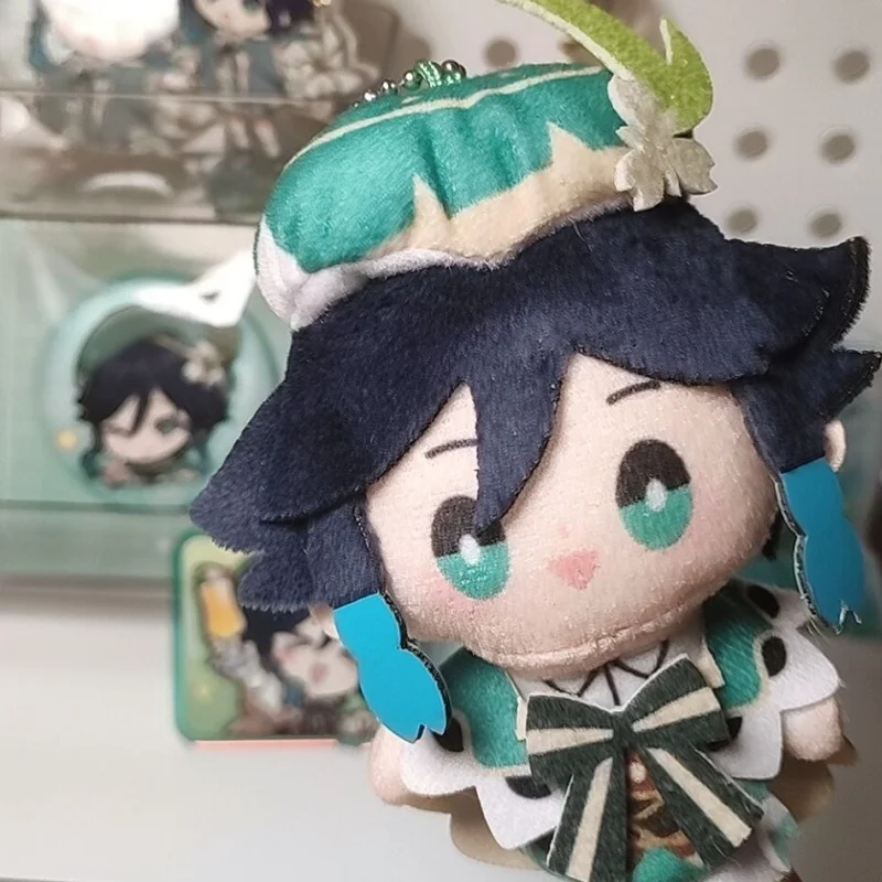 

Anime Game Genshin Impact Cosplay Finger Puppets Wriothesley Kawaii Attendent Cotton Doll Kids Plushies Toy Figures Mini Gifts