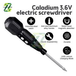 USB Electric Screwdriver Battery Rechargeable Cordless Screwdriver Impact Wireless Screwdriver Drill Electric Screw Driver Tools