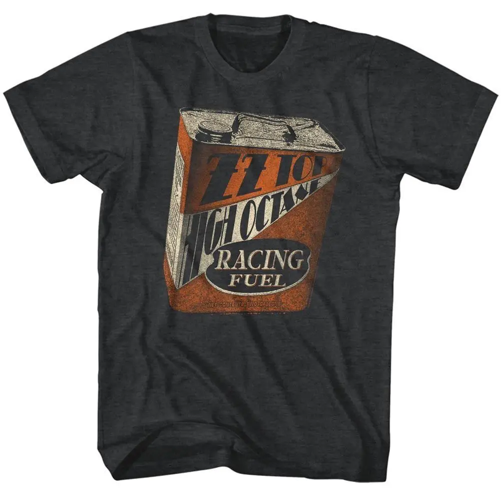 Zz Top Racing Fuel Heather Adult T Shirt