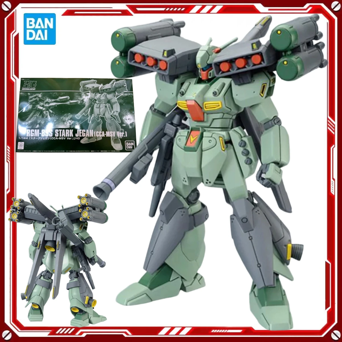 

Оригинальные модели фигурок Gundam от Bandai, наборы для сборки HG:UC 1/144 Gundam RGM-89S STARK JEGAN, аниме-фигурки, игрушки, подарки.
