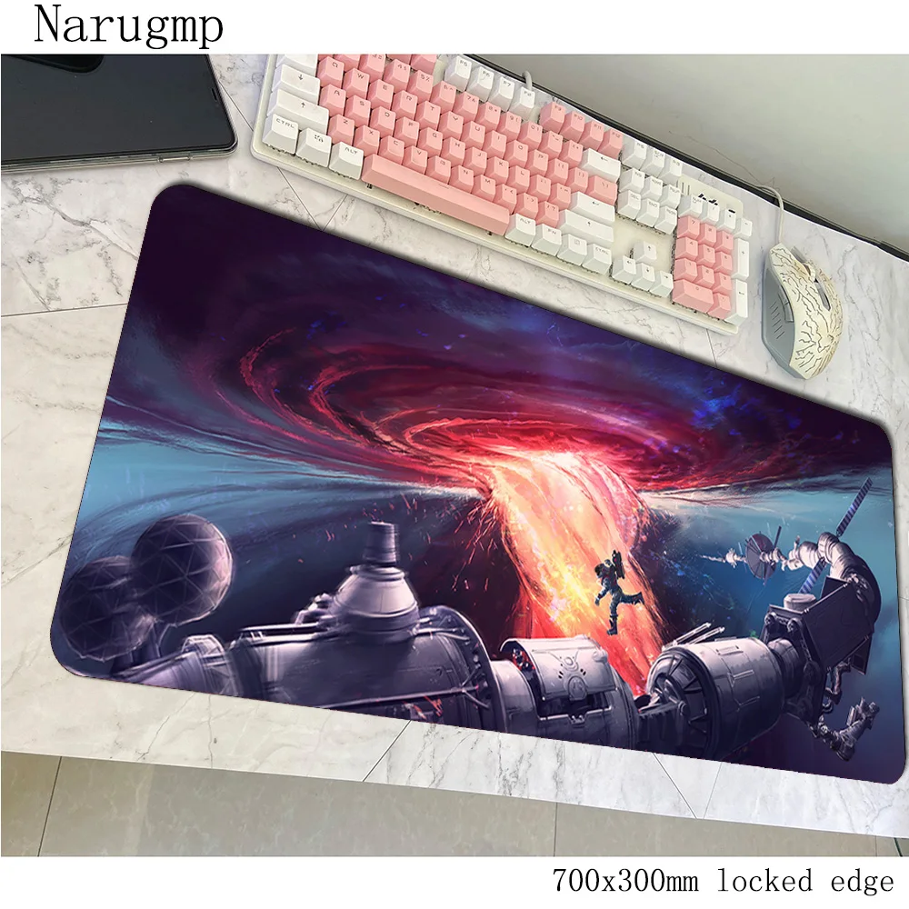 الخيال العلمي رائد الفضاء ماوس HD نمط الألعاب ماوس الوسادة 700x300x3 مللي متر جهاز كمبيوتر شخصي ألعاب اكسسوارات كبيرة حصيرة ثلاثية الأبعاد مكتب للحاسوب المحمول منصات