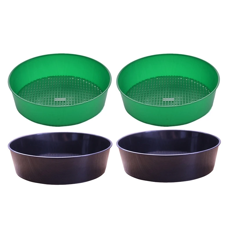 

Garden Planting Filter Soil Sieve Compost Sieve 4 Pack Rock Garden Sieve Sand Sieve Set