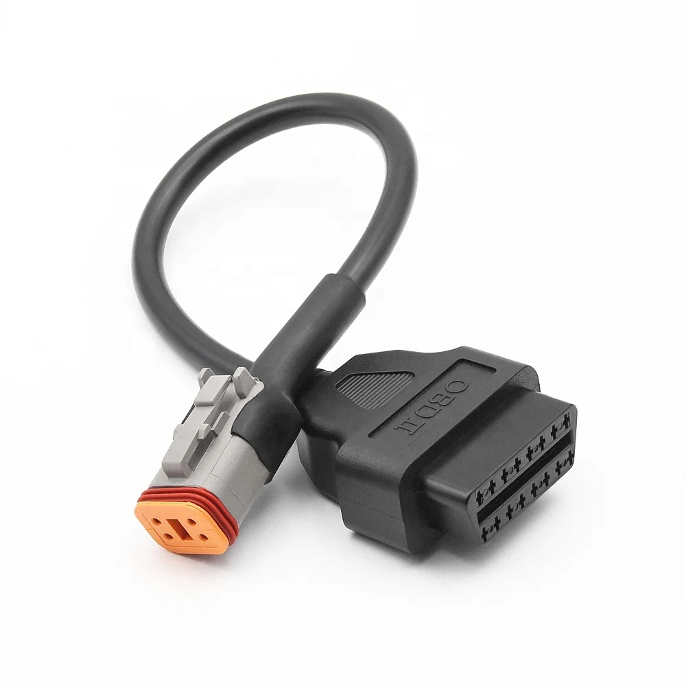New Arrive 4Pin OBD Cable for Harley Davidson Motorcycle OBD Connector 4pin to 16pin OBD2 Cable