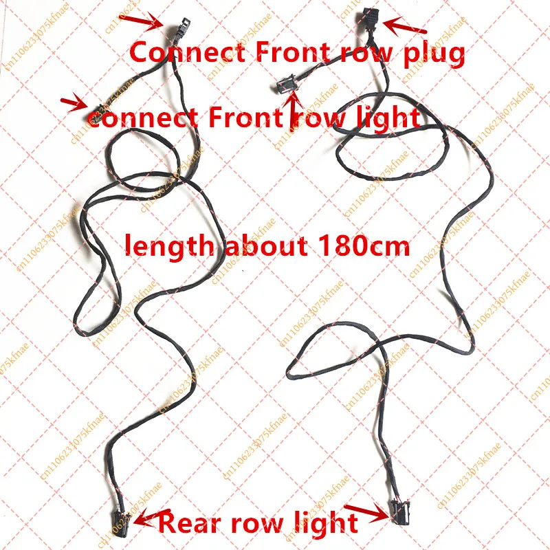 Car Interior Footwell & Trunk Light Upgrade Wiring Harness for VW Passat B6 B7 B8 CC Jetta Golf 6 7 7.5 Tiguan Seat