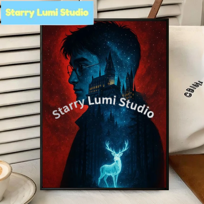 

Алмазная мозаика 5D DIY: Замок Гарри Поттера, вышивка крестом, декор для дома, подарки ручной работы