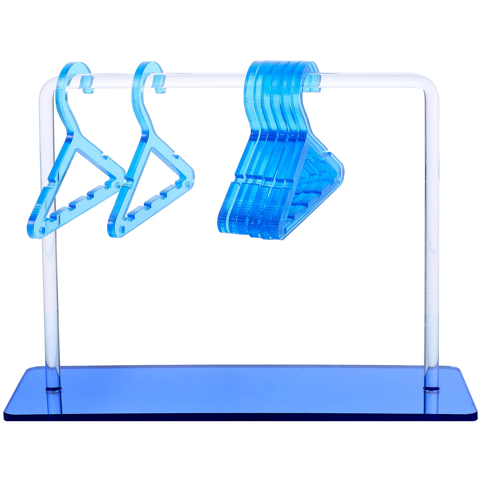 

1 set Earring Rack Holder Hangers Gold Acrylic Clothes Hanger Shape Desktop Jewelry Display Stand Organizer