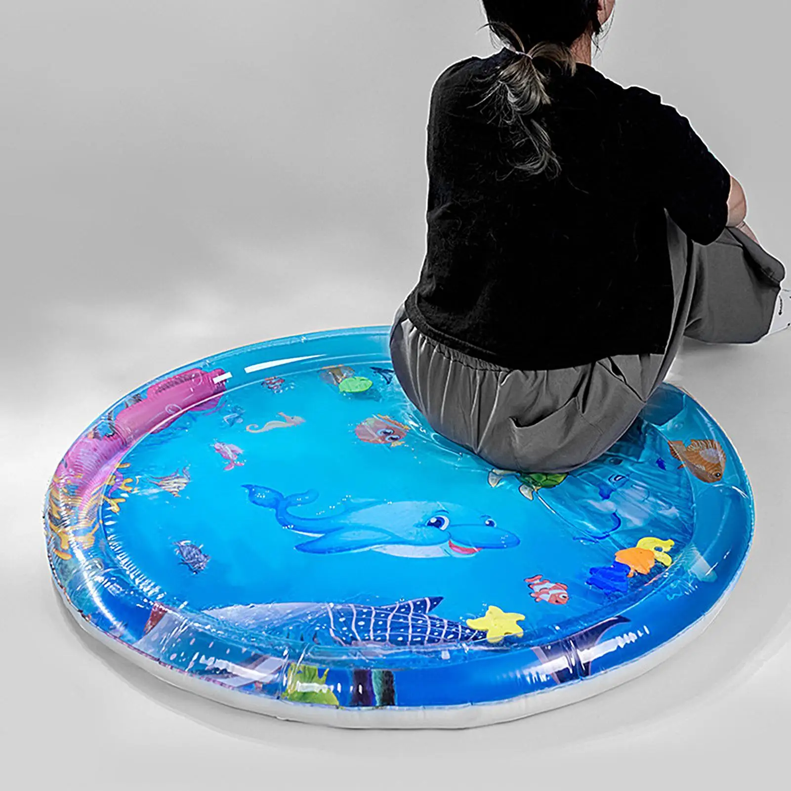 

Water Sensory Play Mat Summer Cooling Pet Bed Thickened Cat water play mat inflatable Crawling Playing Water Mat Pet Supplies