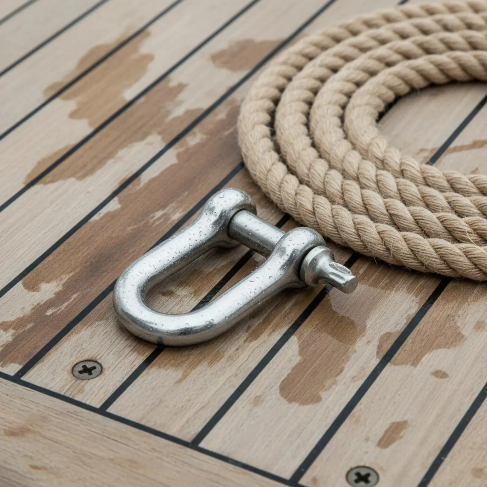 U Shackle Polished Finish Rigging Hardware for Outdoor