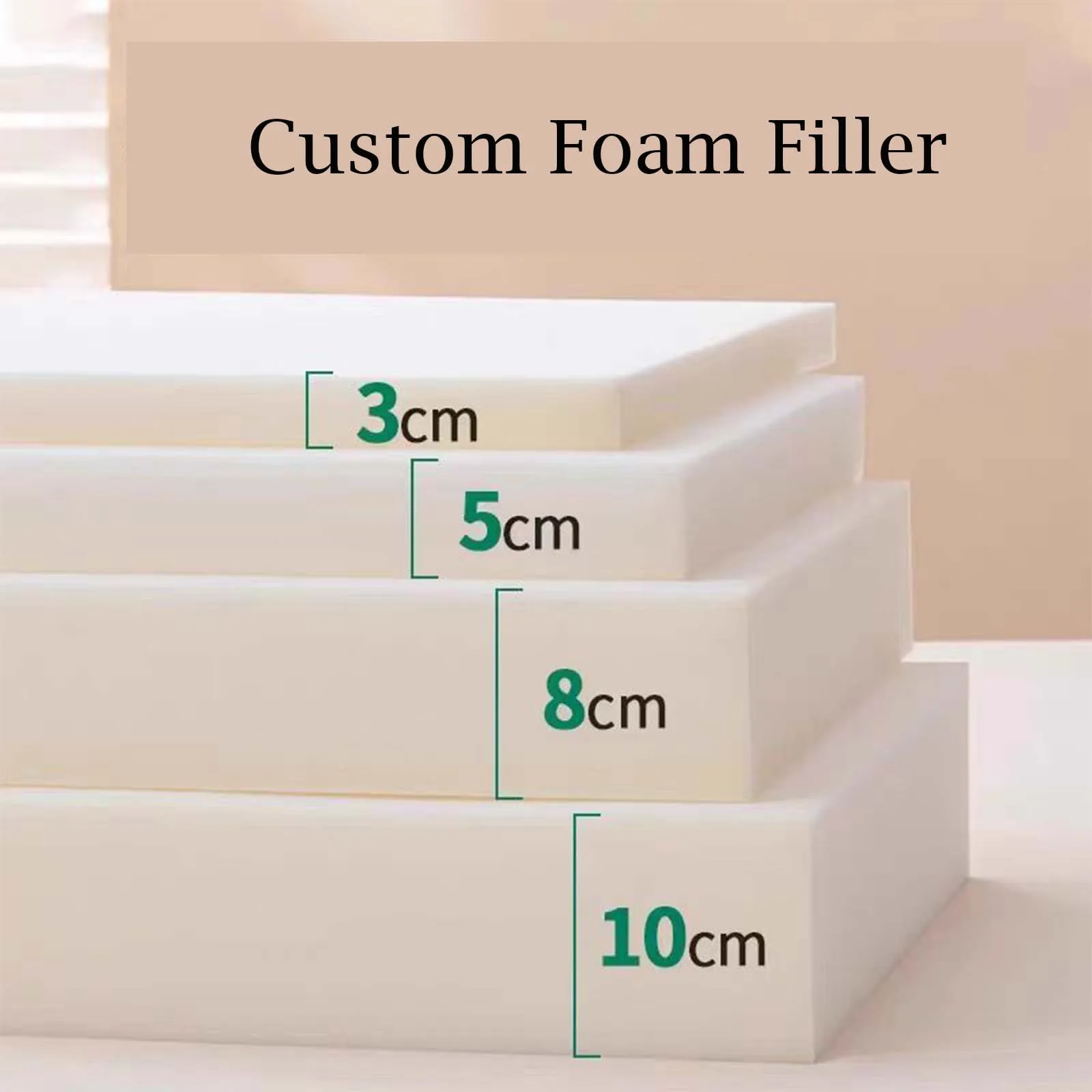 Mousse de remplissage de coussin personnalisée, mousse sur mesure, remplacement de coussin de canapé affaissé, meubles de Patio, coussin de remplissage en éponge, coussin de matelas