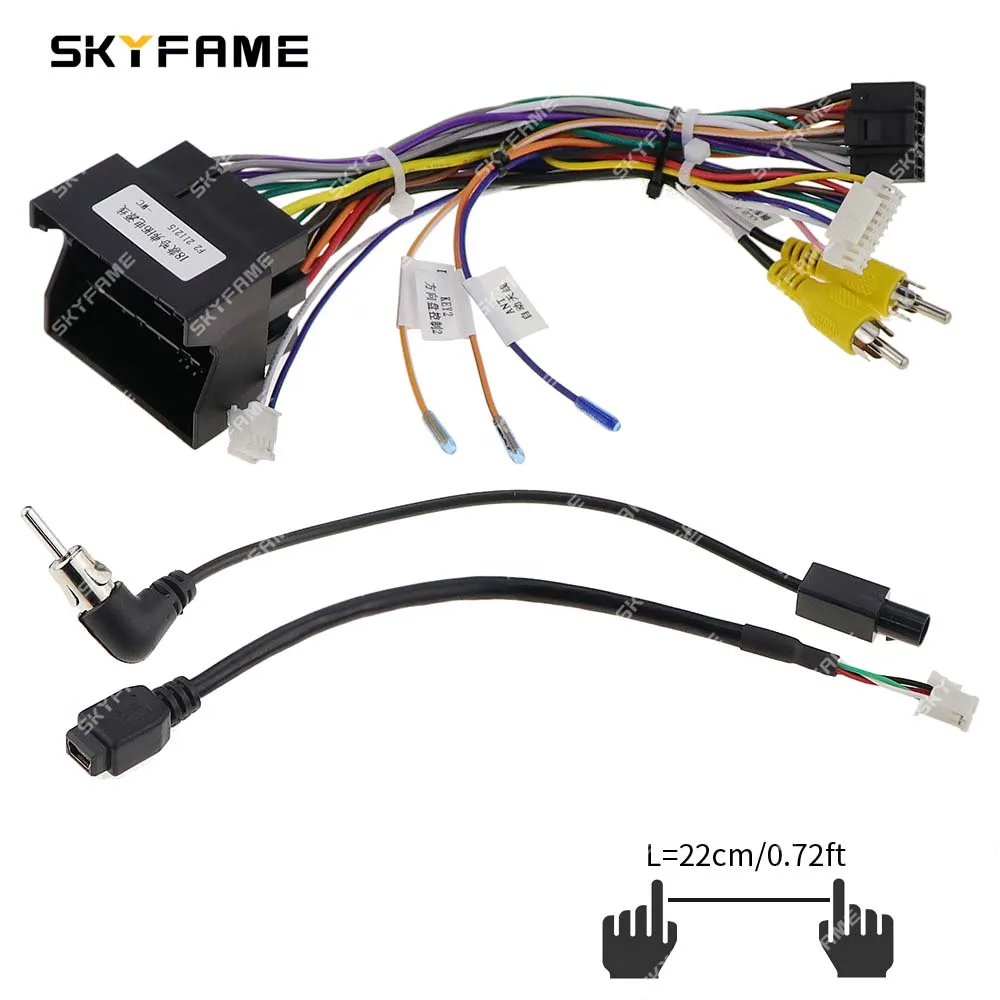 SKYFAME Car 16pin cavo di alimentazione Stereo con decodificatore scatola Canbus per Great Wall Haval H4 H6 M6 F7 H2 H2S coupé