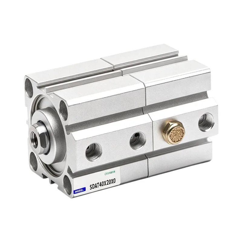 SDAT Double Strength Duplex Cylinder Bore Sizes 12mm to 100mm Strokes 5mm to 50mm for Industrial Use
