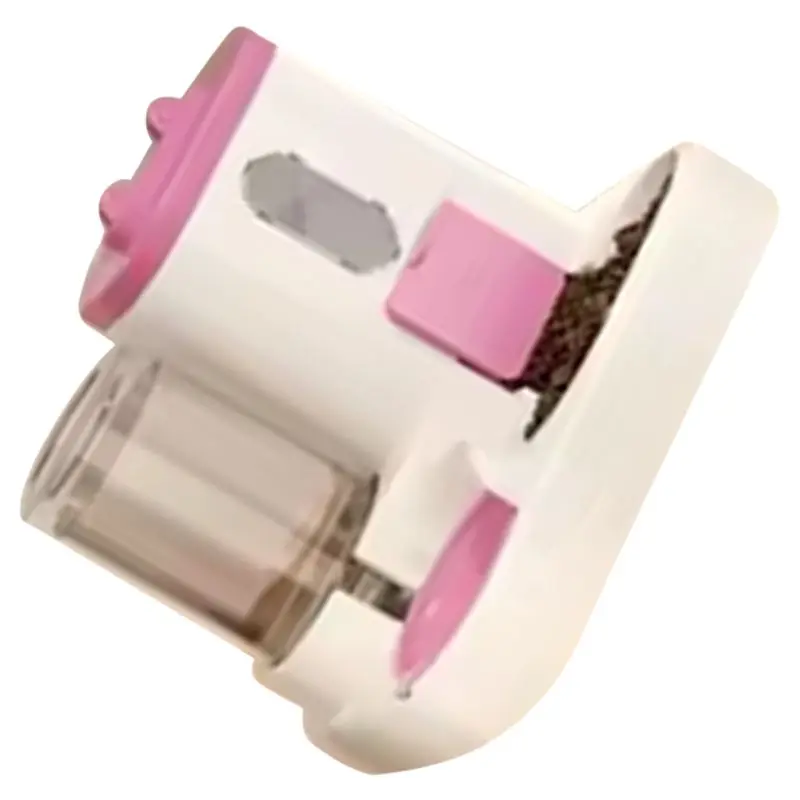 Water And Food Dispenser For Cats Fully Automatic Integrated Cat Food Feeder Cute Design Water Dispensing Functionality Pink