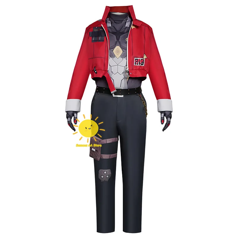 Game Billy Cosplay Zenless Zone Zero Cosplay Costumes Shirt Pants Coat Belt Bag Billy The Kid Suits Mask Halloween Cos Adult Men view 2
