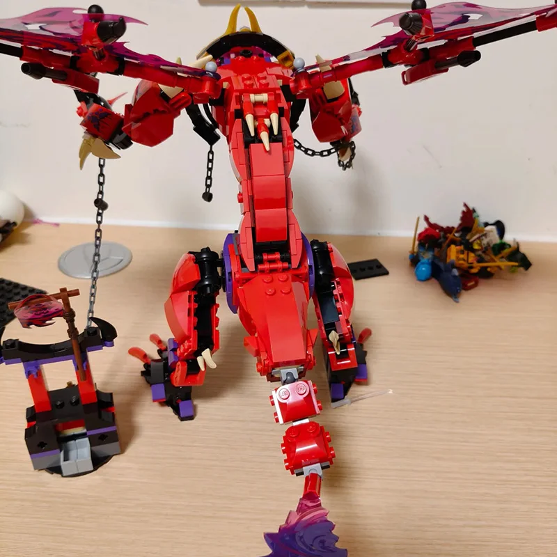 سلسلة جديدة الذهبي الترا التنين Thunderfang التنين الفوضى اللبنات ألعاب الطوب للأولاد الهدايا