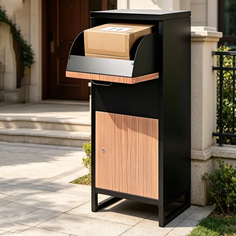 Large-capacity express cabinet at the door of the home, outdoor rainproof and anti-theft with lock inbox, villa courtyard self-p