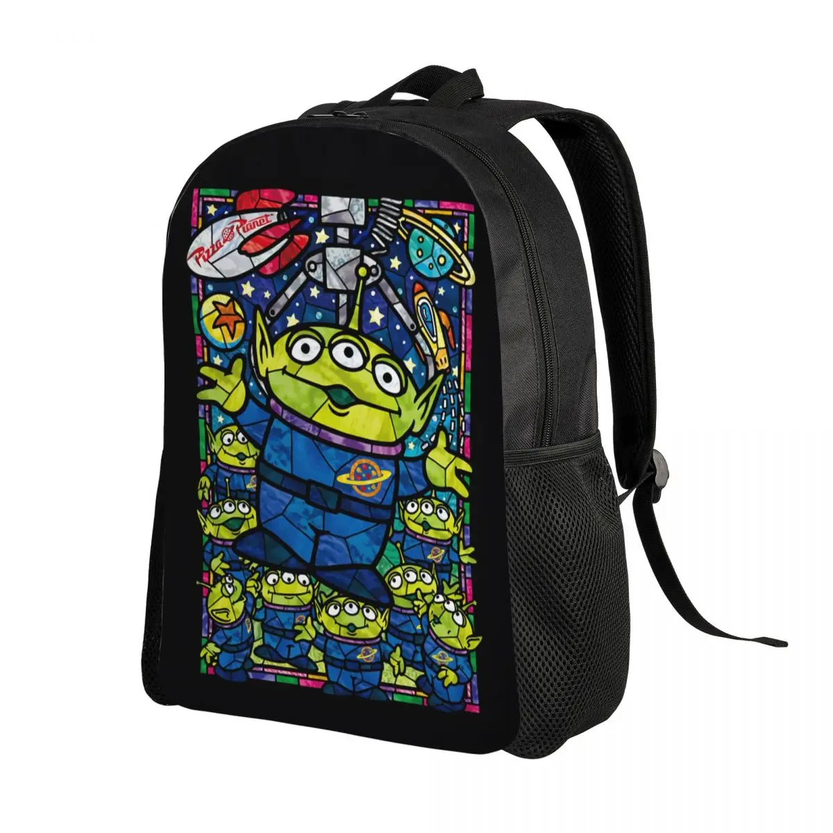 Custom 3D Print Toy Story Backpack for Boys Girls Green Aliens Manga School College Travel Bags Bookbag Fits 15 Inch Laptop