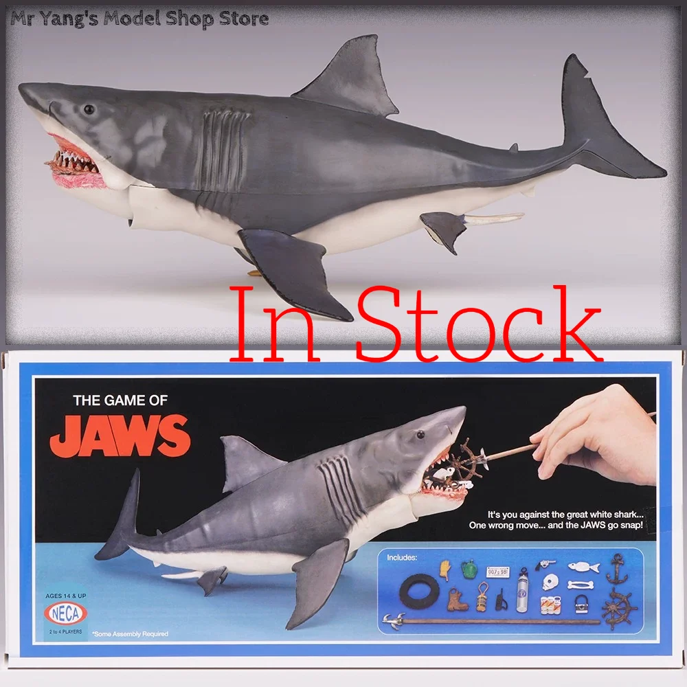 

In Stock NECA Jaws 12-inch Movie Version Diorama 50th Anniversary Realistic Shark Action Figure Toy, Birthday Gift & Ornament