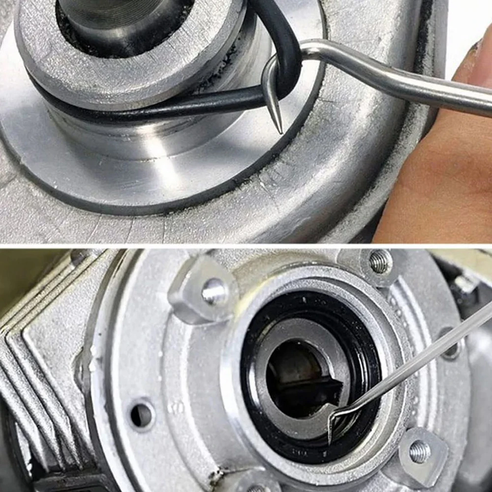 4PCS 165mm Blau Auto Öl Dichtung Schraubendreher-satz Schlauch Entfernung Haken Set O-Ring Dichtung Dichtung Puller entferner Pick Haken Reparatur Werkzeuge – Detail 4