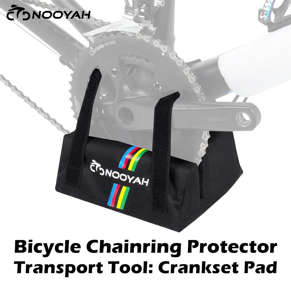 

NOOYAH Bike Chainring Protector MTB Road Bike Crankset Pad for Bicycle Transport Chainring Pad Cycling Bottom Bracket Support
