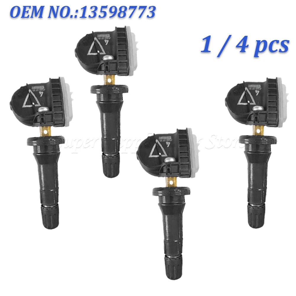 New 1/4 pcs TPMS Sensor For LaCrosse Regal Cadillac CT6 Chevrolet Camaro Cruze Malibu Volt 433MHz TIRE PRESSURE SENSOR 13598773