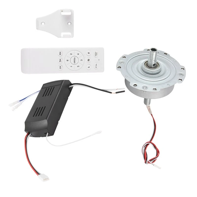 AT41 Universal Ceiling Fan Remote Control Kit With 7508 Motor 6-Speed Timing Function DC24V 30W Replacement Remote