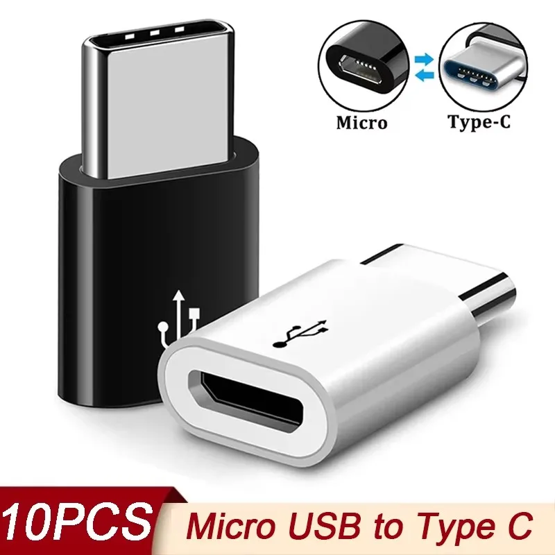 10/1Pcs USB-C Adapter Micro USB Female To Type C Male Converter Micro-B To USB-C Connector Charging Adapter Phone Accessories