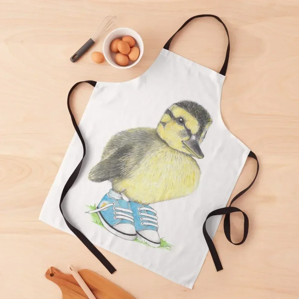 Duckling in sneakers Apron Customizable barber men Apron