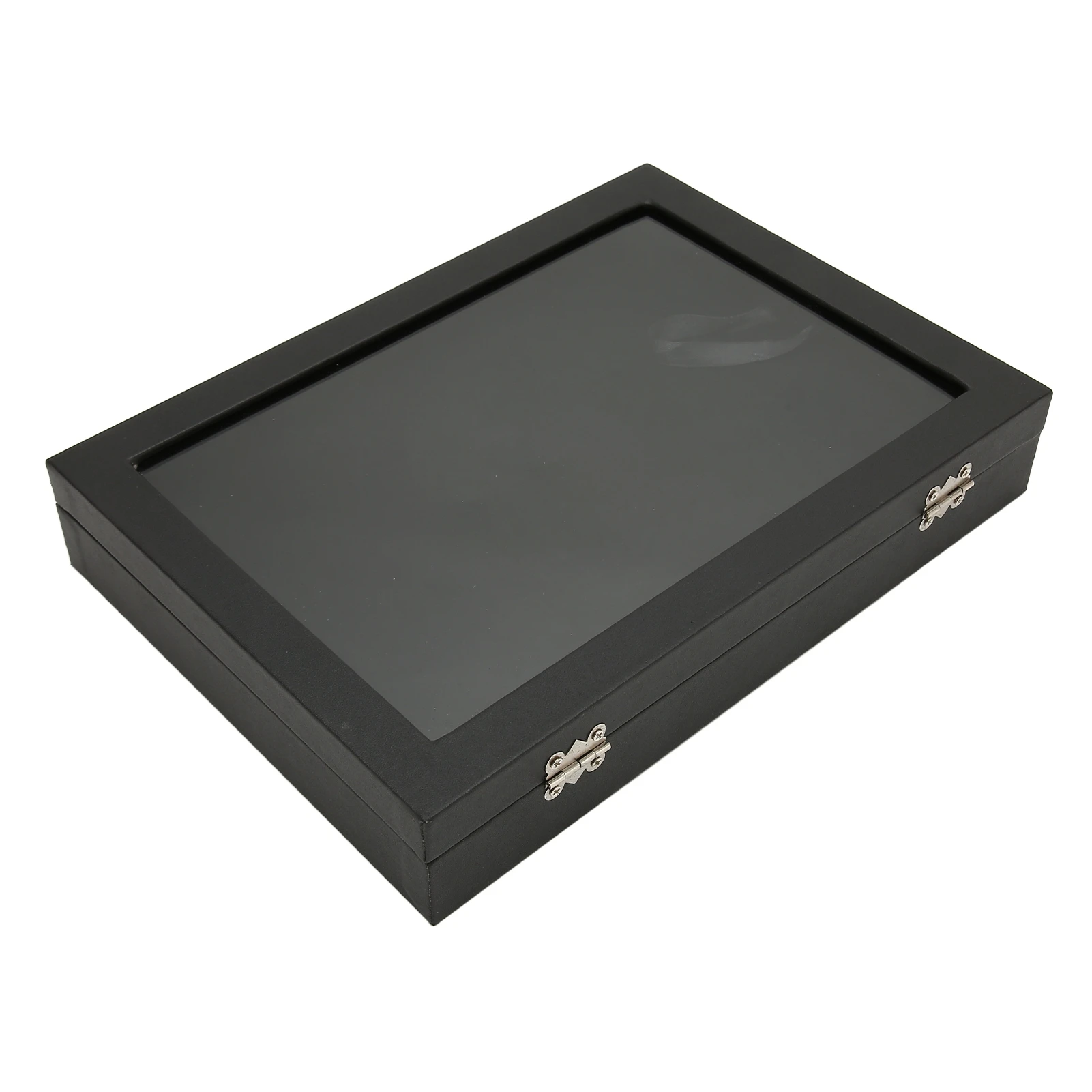 Medal Frame Box Space Saving Pin Display Case Dustproof Transparent Lid Sponge Lining with Lock Buckle for Badge Collection