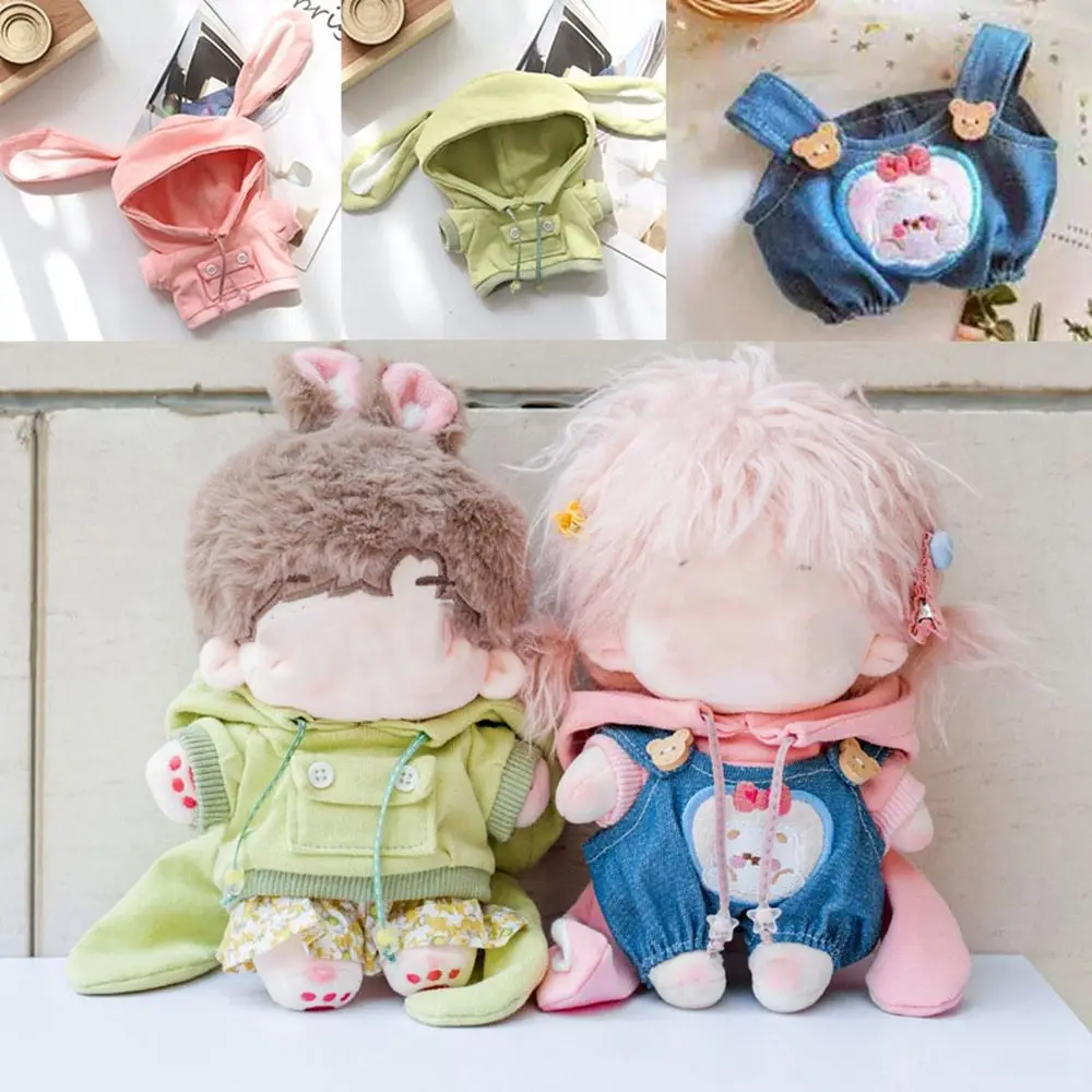 Fashion Handmade Hoodies For 20cm Dolls Sweatshirt Outfits Doll Hoodies Clothes For 1/12BJD Dolls DIY Dolls Overalls Accessories