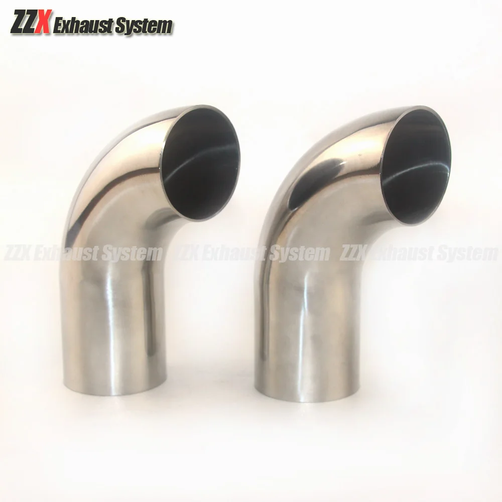 Car accessories Exhaust pipe muffler tube 90 degrees 304 stainless steel extended elbow