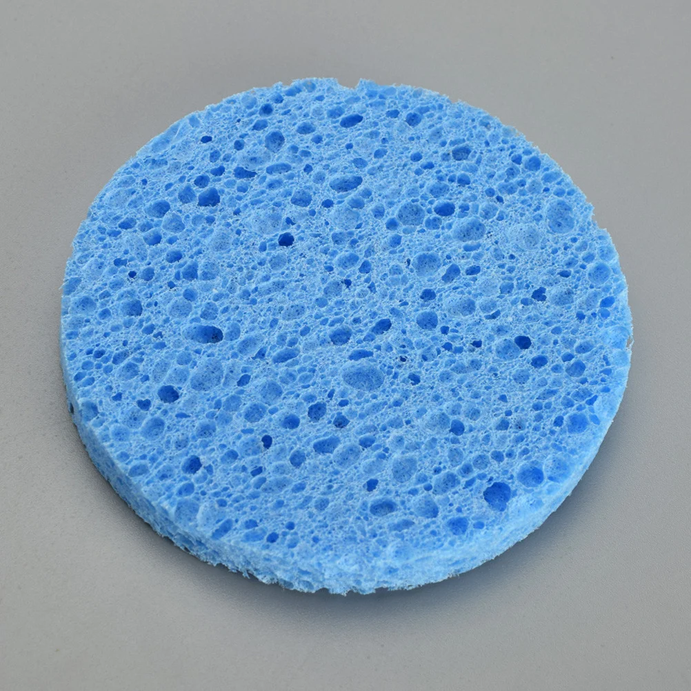 10 個のメイク落としスポンジ天然木材パルプ繊維フェイシャルクリーニングスポンジ、徹底的な毛穴クレンジングと頑固なメイク落とし用