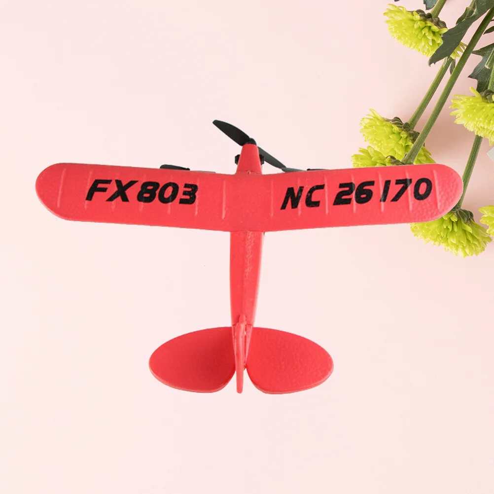 RC Plane EPP Airplane Model Outdoor Glider 24G Two-Way Fixed Wings Model Planes Kids Gift Toy Red Two-Way Airplane Model