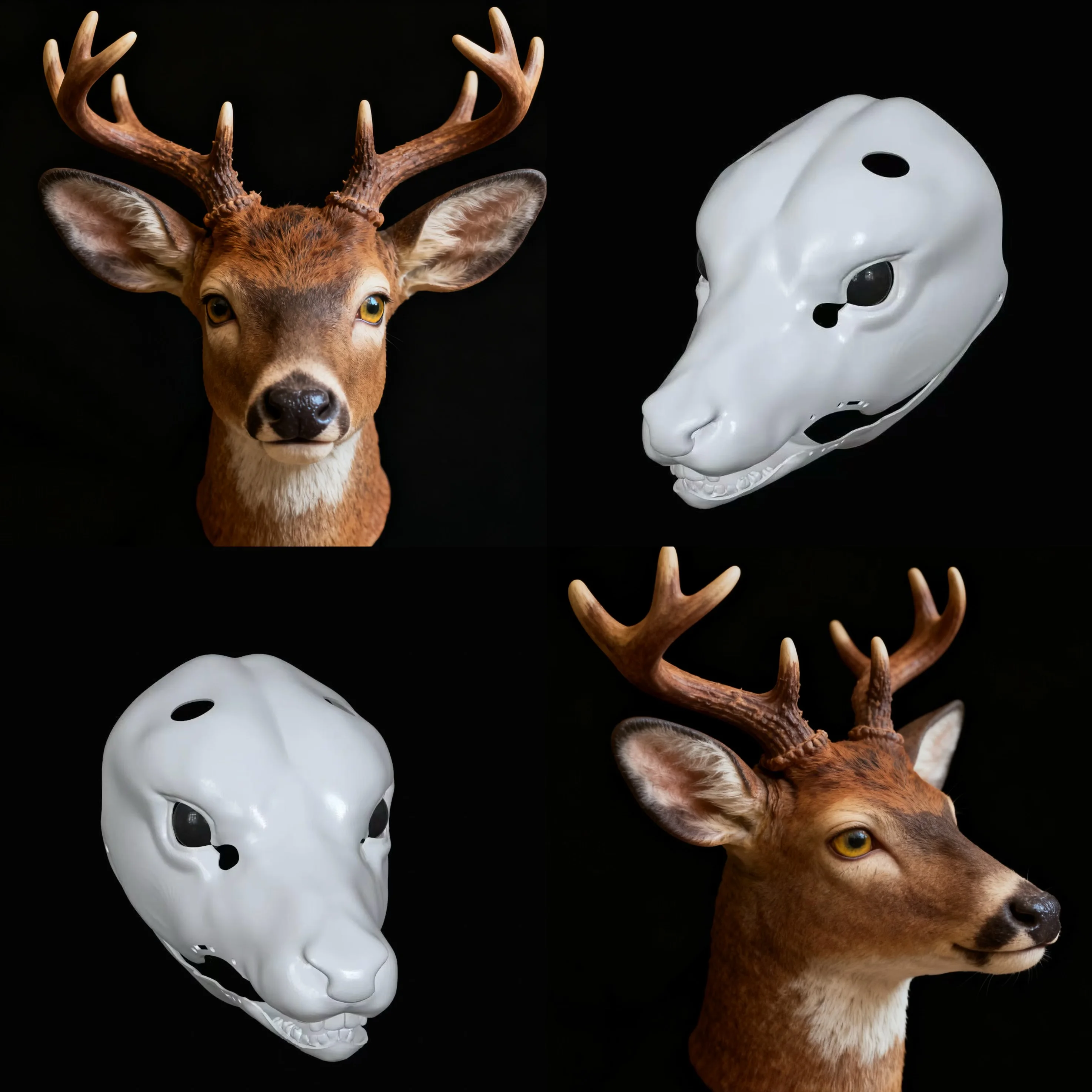 

Kigurumi Basic Mask Realistic Animal Skull Movable Jaw Deer Family Movable Jaw Animal Skull Animation Accessories