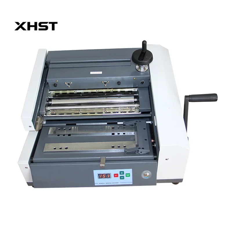 PB380 Desktop Manual Glue Binding Machine Power by Electricity for Small Office Development Professional Book Binder
