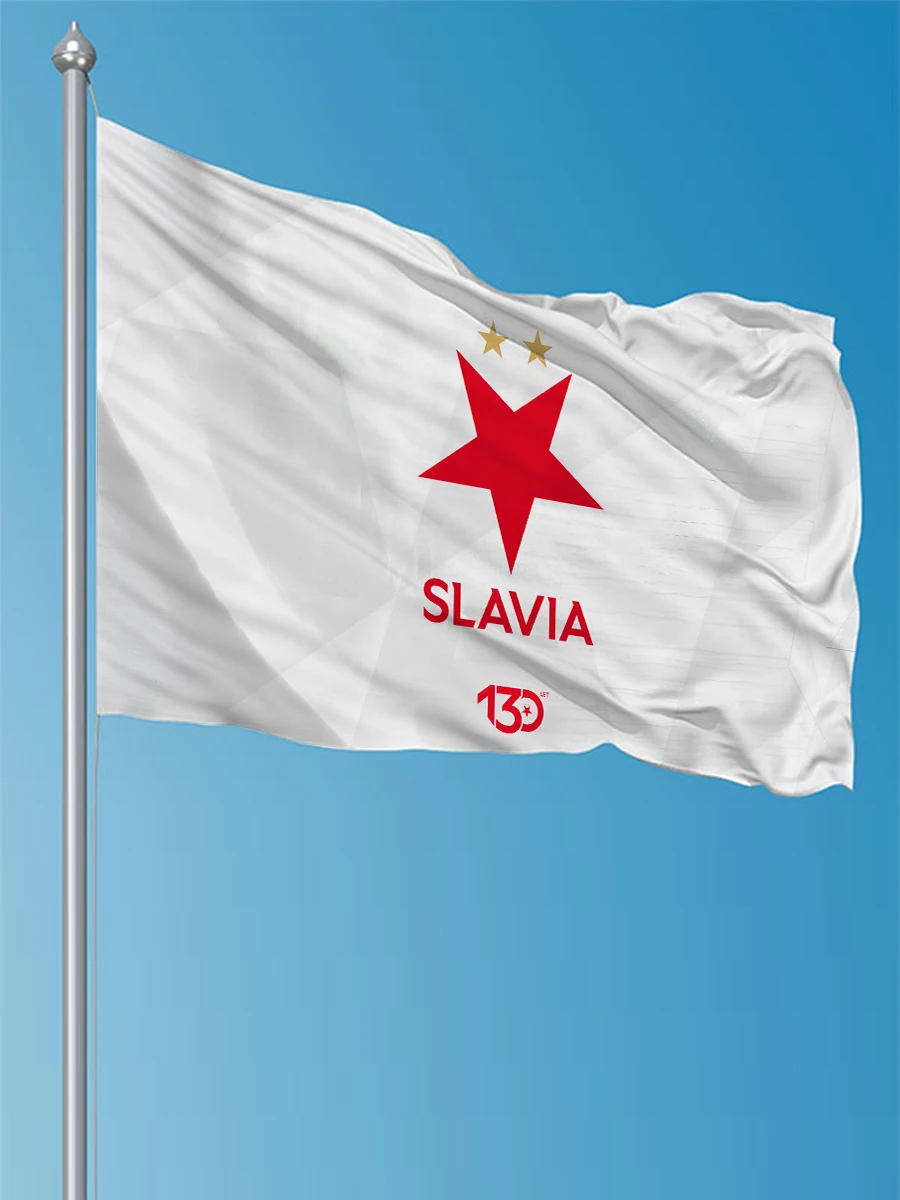 90x150cm 3X5FT SK SLAVIA PRAHA Flags Polyester Printed Banner For Decoration