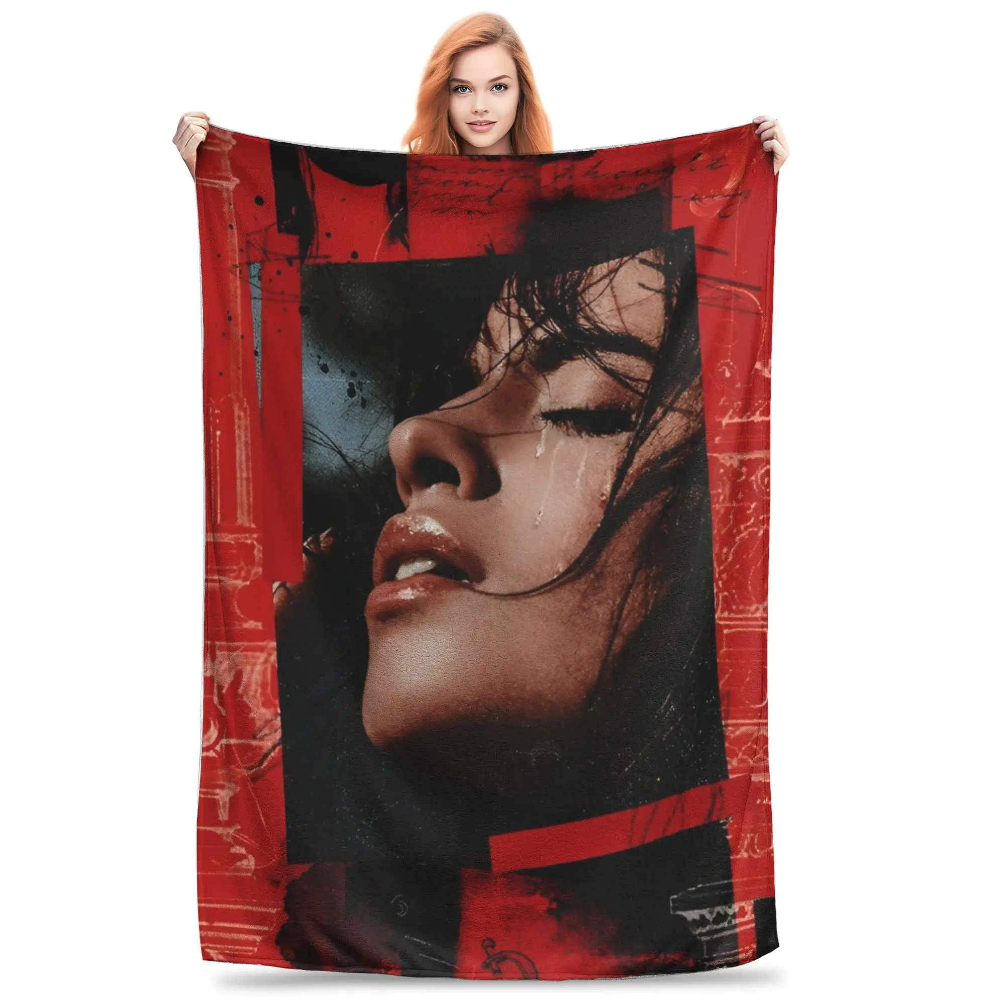 Camila Cabello Coral Fleece Plush Throw Blanket  Blankets for Sofa Car Warm Bedspread