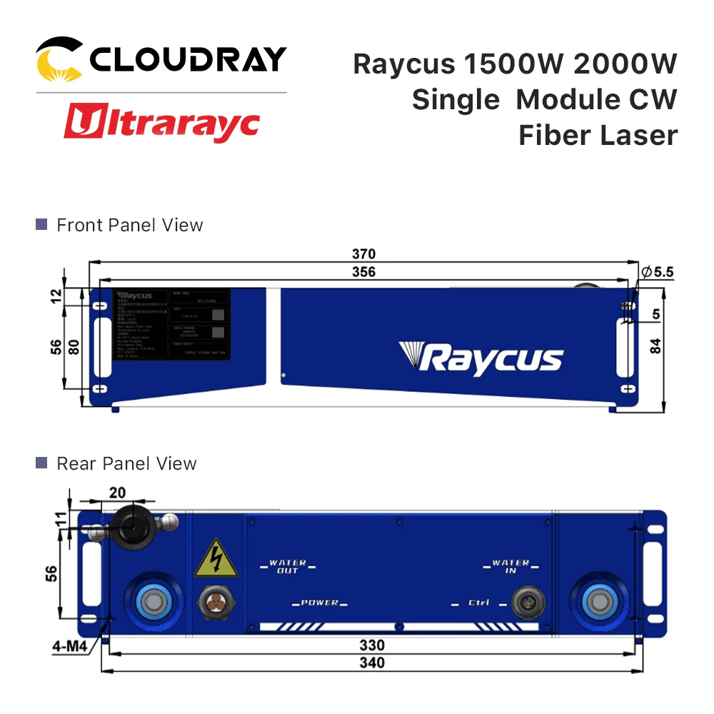 원래 Raycus 1064nm 섬유 레이저 소스 단일 모듈 1-2KW CW 섬유 레이저 RFL-C020H-CE RFL-C025H-CE 용접 기계