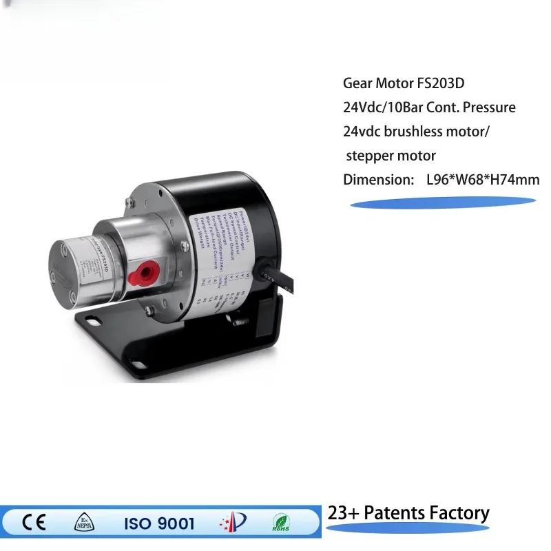 Stainless steel magnetic drive micro gear pump oil-free small low pressure vacuum brushless water pump