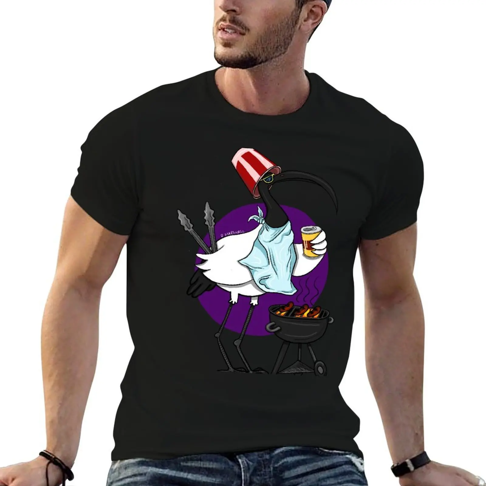 

Bin chicken bbq T-Shirt t shirt personalised man t shirt heavy cotton T-Shirt