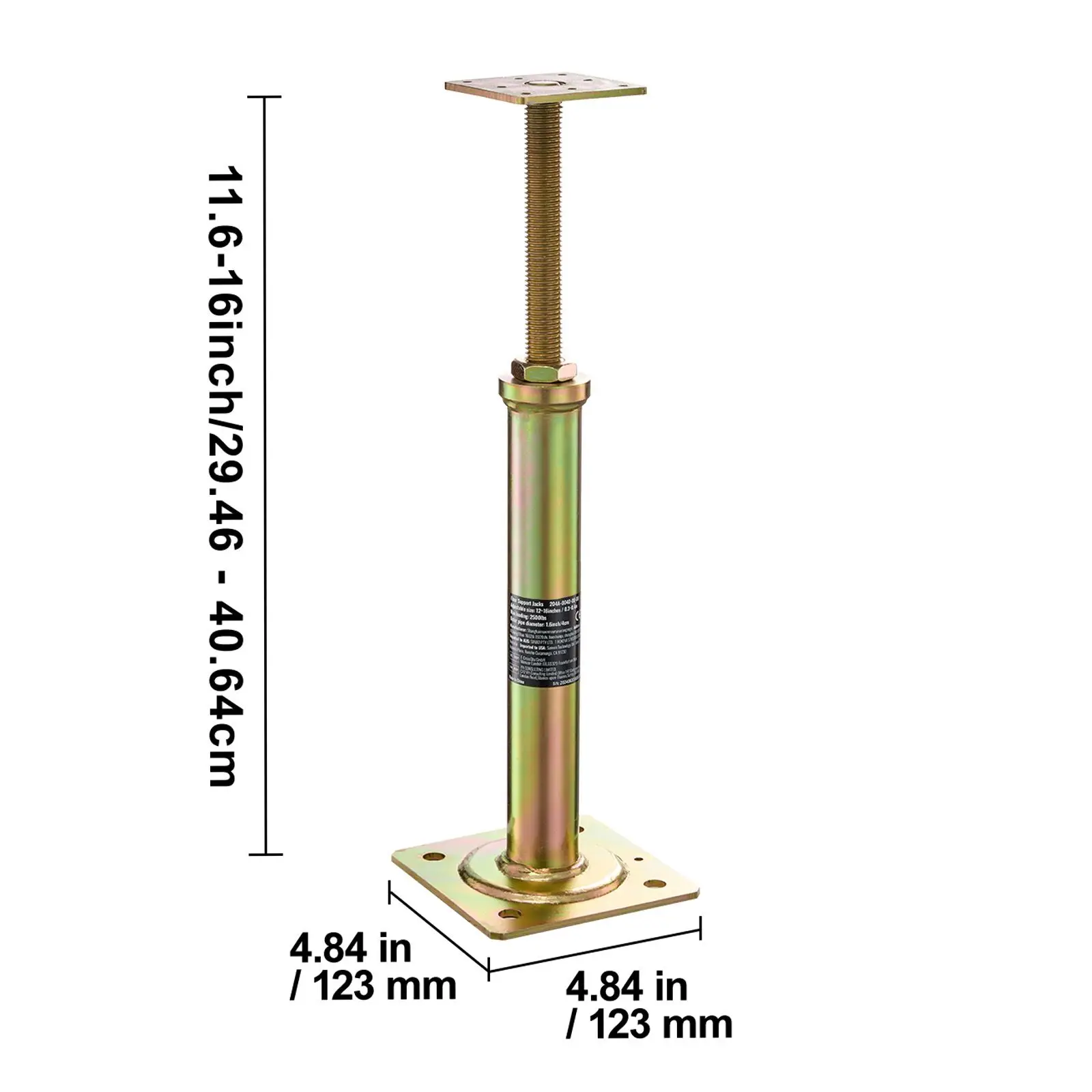 House Floor Jacks, 4 Pack, 11.6