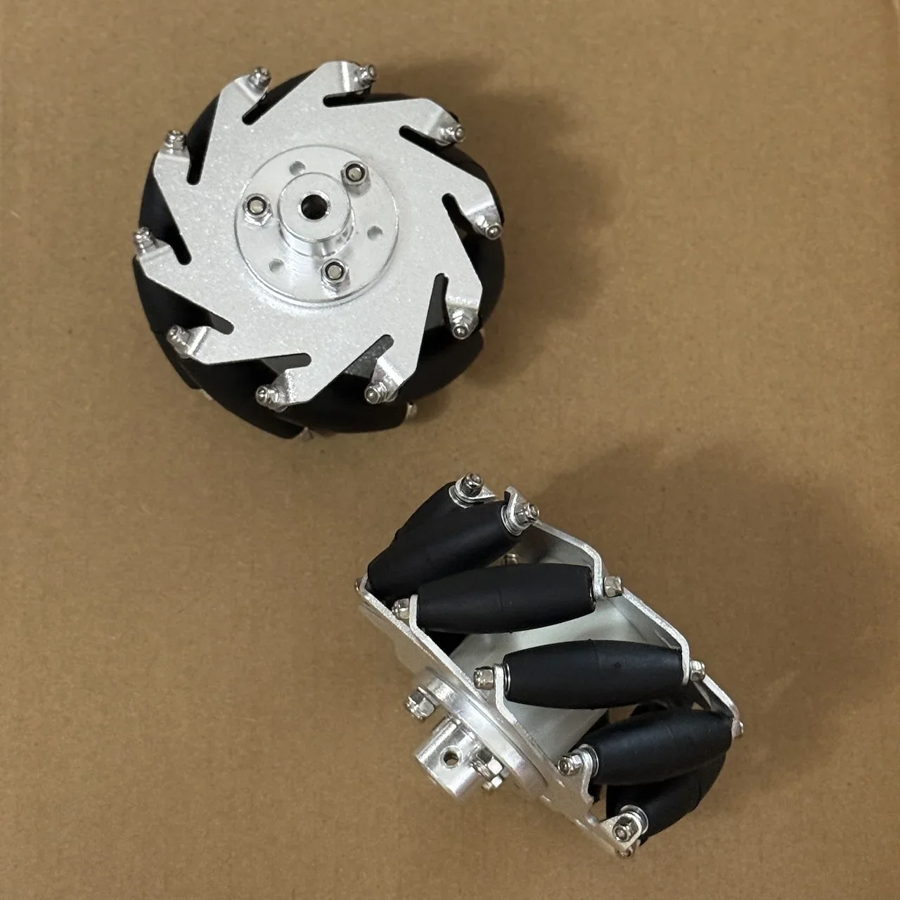 4 koła/zestaw Omni Metal Mecanum koło 60mm 75mm 100mm 127mm dookólne koło DIY inteligentny pojazd ze sprzęgłem — zdjęcie 7