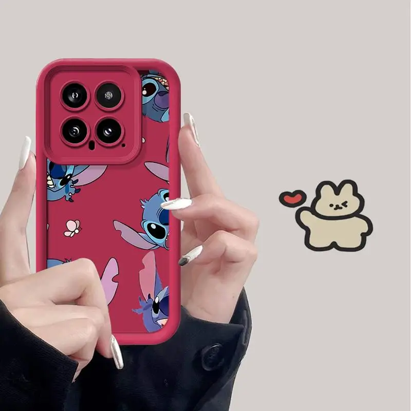 Disney Stitch Angle Phone Case for OPPO A72 A57 A54 A53 A55 A38 A17 A15 A16 A9 A5 A3s A16e A11 A18 Coque Soft Cover