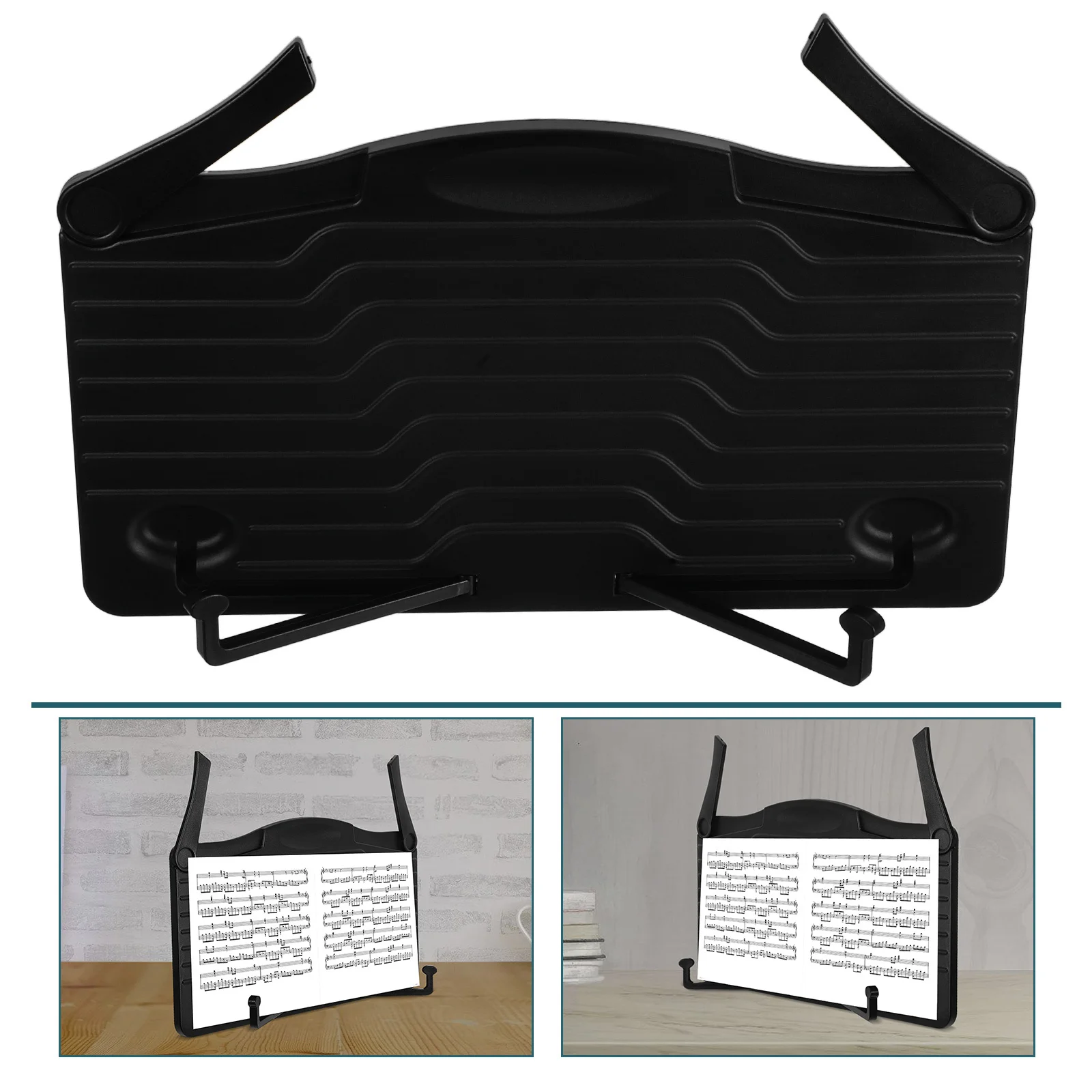 

Desktop Music Sheet Stand Portable Lightweight Keyboard Book Holder Reading Rack Stable Holder for Music Scores Recipe Textbook