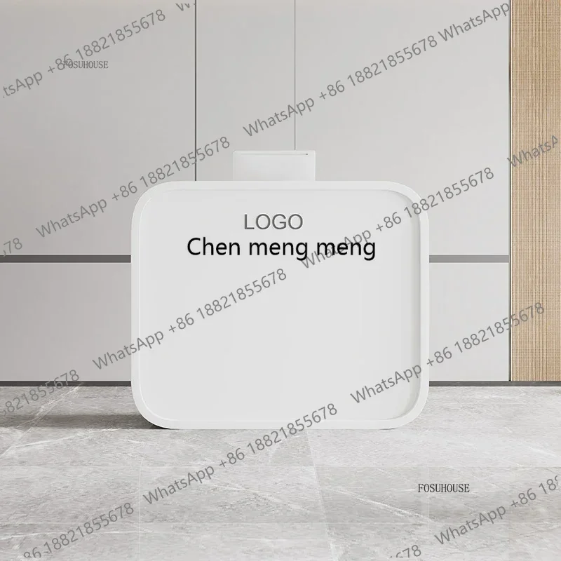 z10Simple Creative Shopping Guide Bar Counter Small Reception Desks Nordic Designer Square Cashier Beauty Salon Reception Counte