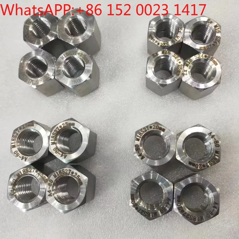 LNG tanker thickened, special stainless steel nut, natural gas screw nut