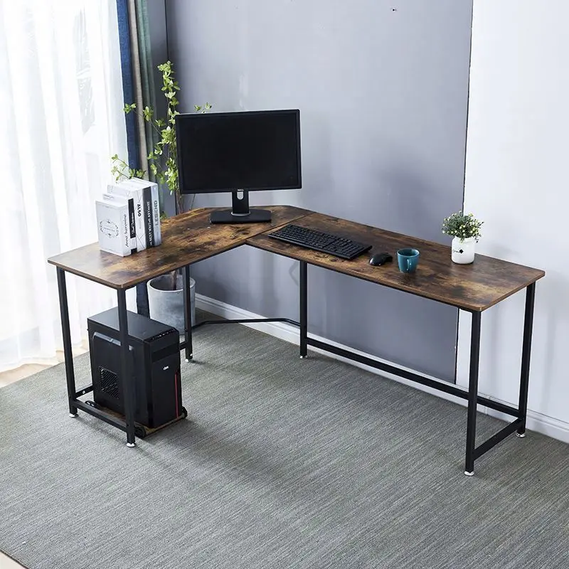 Multifunctional L-Shaped Modern Big Commercial Office Table MDF Boss Computer Desk For Home Office Use
